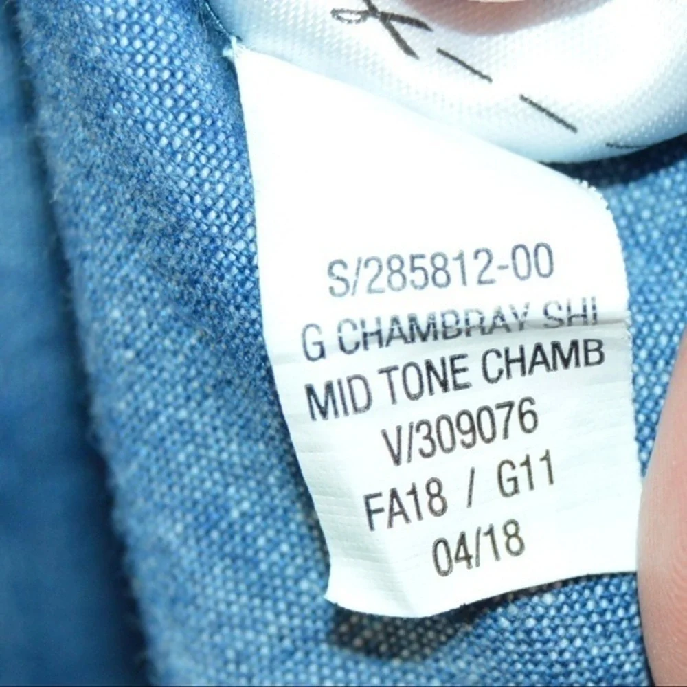 Old Navy Girls 3T Chambray Short Sleeve Tunic‎ Shirt